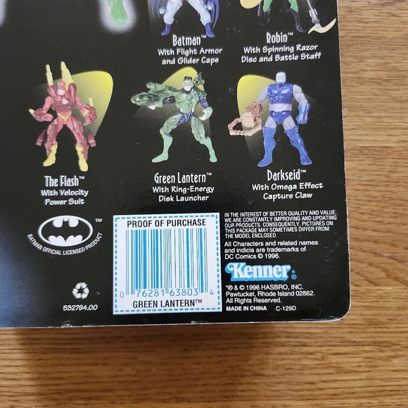 1997 Green Lantern Total Justice Figure with Ring-Energy Launcher By Kenner - Picture 2 of 8